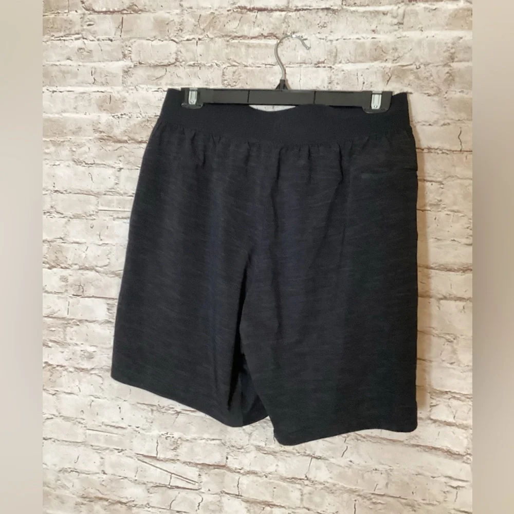Lululemon The Short Linerless Hearthered Allover Deep Coal short